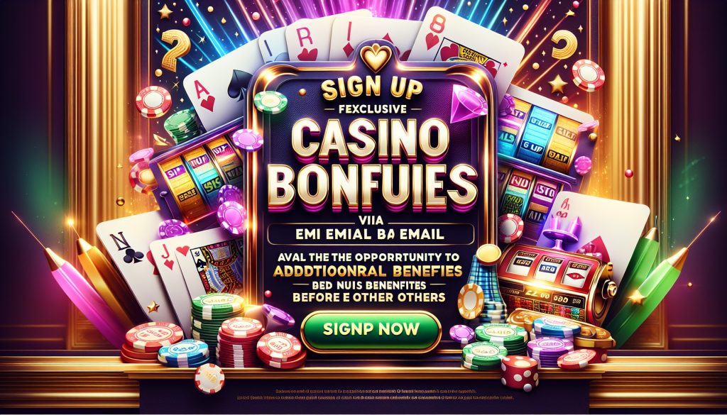 Sve o casino bonusima koji se dijele putem e-maila Sve o casino bonusima koji se dijele putem e-maila